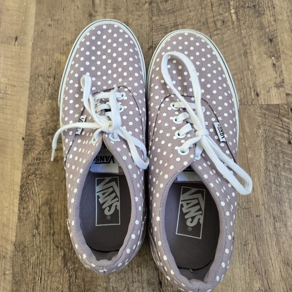Vans Women's Polka Dot Sneakers - Light Purple and White Size 8 - Picture 5 of 12